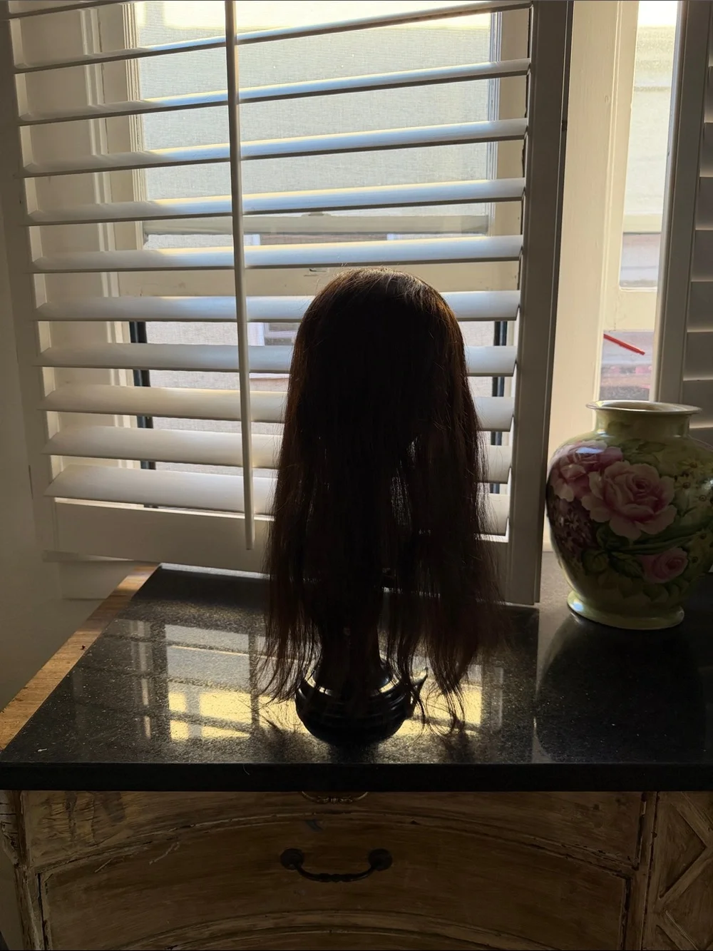 Human Remy Hair Topper Brown w/highlights 18 inches light density